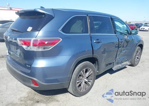 2016 Toyota Highlander Xle V6 from USA, damaged, VIN 5TDKKRFHXGS154727